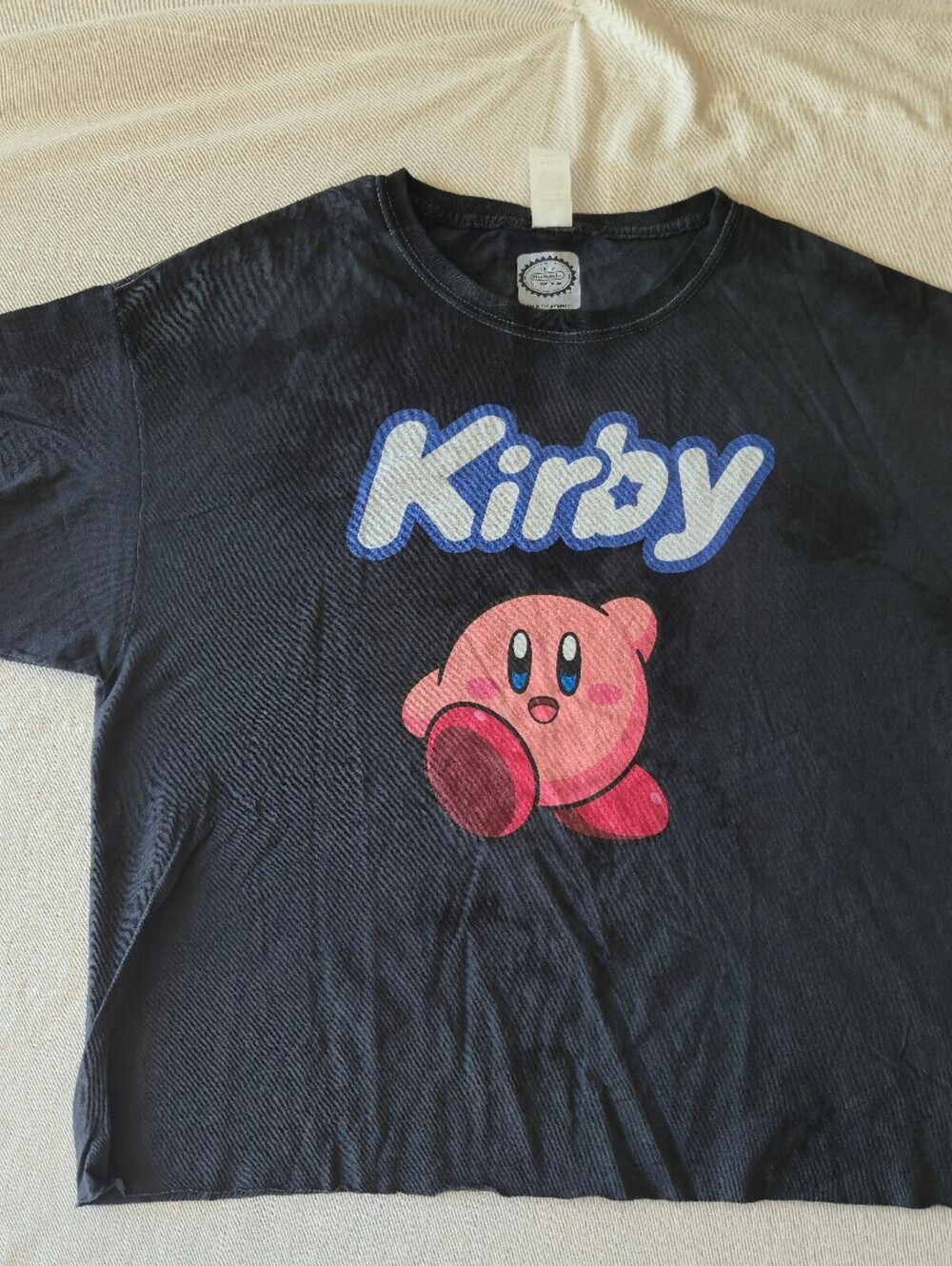 Official Licensed Nintendo Kirby Crop Top Womens Juniors T-Shirt Medium New